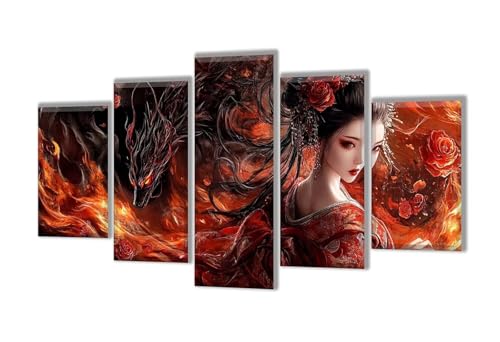 Diamond Painting 5 Teilig Abstrakt Schönheit Diamond Painting Kinder, Groß XXL Diamant Malerei Kreuzstich Basteln Erwachsene, DIY Voll Set Diamant Crystal Art Set, Mädchen Geschenke 225x135cm q-11 Diamond Painting 5 Teilig Abstrakt Schönheit Diamond Painting Kinder, Groß XXL Diamant Malerei Kreuzstich Basteln Erwachsene, DIY Voll Set Diamant Crystal Art Set, Mädchen Geschenke 225x135cm q-11 von Wenpeef