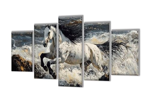 Diamond Painting 5 Teilig Meereswellen Pferd Diamond Painting Kinder, Groß XXL Diamant Malerei Kreuzstich Basteln Erwachsene, DIY Voll Set Diamant Crystal Art Set, Mädchen Geschenke 275x165cm q-5 Diamond Painting 5 Teilig Meereswellen Pferd Diamond Painting Kinder, Groß XXL Diamant Malerei Kreuzstich Basteln Erwachsene, DIY Voll Set Diamant Crystal Art Set, Mädchen Geschenke 275x165cm q-5 von Wenpeef