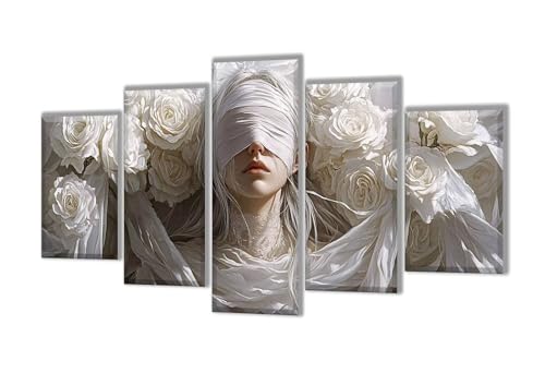 Diamond Painting 5 Teilig Rose Mädchen Diamond Painting Kinder, Groß Diamant Malerei Kreuzstich Basteln Erwachsene, DIY Voll Set Diamant Crystal Art Set, Home Décor Mädchen Geschenke 125x75cm q-33 Diamond Painting 5 Teilig Rose Mädchen Diamond Painting Kinder, Groß Diamant Malerei Kreuzstich Basteln Erwachsene, DIY Voll Set Diamant Crystal Art Set, Home Décor Mädchen Geschenke 125x75cm q-33 von Wenpeef