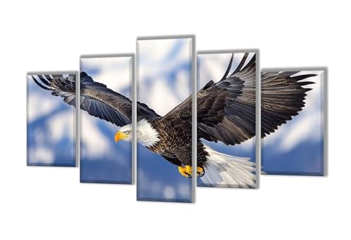 Diamond Painting 5 Teilig Tier Adler Diamond Painting Kinder, Groß Diamant Malerei Kreuzstich Basteln Erwachsene, DIY Voll Set Diamant Crystal Art Set, Home Décor Mädchen Geschenke 275x165cm q-85 Diamond Painting 5 Teilig Tier Adler Diamond Painting Kinder, Groß Diamant Malerei Kreuzstich Basteln Erwachsene, DIY Voll Set Diamant Crystal Art Set, Home Décor Mädchen Geschenke 275x165cm q-85 von Wenpeef