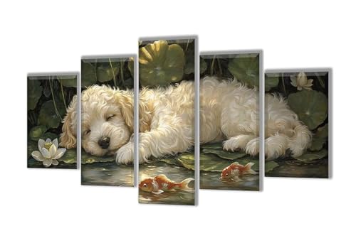 Diamond Painting 5 Teilig Tier Hund Diamond Painting Kinder, Groß XXL Diamant Malerei Kreuzstich Basteln Erwachsene, DIY Voll Set Diamant Crystal Art Set, Home Décor Mädchen Geschenke 50x30cm q-41 Diamond Painting 5 Teilig Tier Hund Diamond Painting Kinder, Groß XXL Diamant Malerei Kreuzstich Basteln Erwachsene, DIY Voll Set Diamant Crystal Art Set, Home Décor Mädchen Geschenke 50x30cm q-41 von Wenpeef
