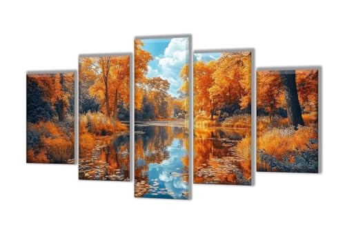 Diamond Painting 5 Teilig Wald Bach Diamond Painting Kinder, Groß XXL Diamant Malerei Kreuzstich Basteln Erwachsene, DIY Voll Set Diamant Crystal Art Set, Home Décor Mädchen Geschenke 50x30cm q-67 Diamond Painting 5 Teilig Wald Bach Diamond Painting Kinder, Groß XXL Diamant Malerei Kreuzstich Basteln Erwachsene, DIY Voll Set Diamant Crystal Art Set, Home Décor Mädchen Geschenke 50x30cm q-67 von Wenpeef