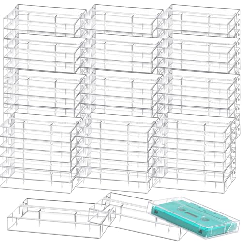 Wenqik Audio-Kassettenhüllen, Kunststoff, blanko, Sprachaufnahme, Kassettenhalter, transparent, Musikbox, Organizer, Audio-Aufbewahrungsprodukte für Kunstsammlung, 120 Stück Wenqik Audio-Kassettenhüllen, Kunststoff, blanko, Sprachaufnahme, Kassettenhalter, transparent, Musikbox, Organizer, Audio-Aufbewahrungsprodukte für Kunstsammlung, 120 Stück von Wenqik
