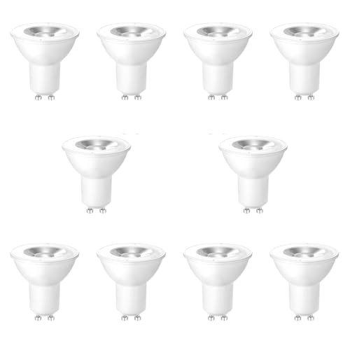 Wenscha GU10 LED Warmweiss Glühbirne, 5W Ersetzt 32W Halogenlampen,3000K LED GU10 Warmweiss, Abstrahlwinkel 120° Flimmerfrei Strahler, Nicht Dimmbar Reflektorlampen, 10er-Pack Wenscha GU10 LED Warmweiss Glühbirne, 5W Ersetzt 32W Halogenlampen,3000K LED GU10 Warmweiss, Abstrahlwinkel 120° Flimmerfrei Strahler, Nicht Dimmbar Reflektorlampen, 10er-Pack von Wenscha