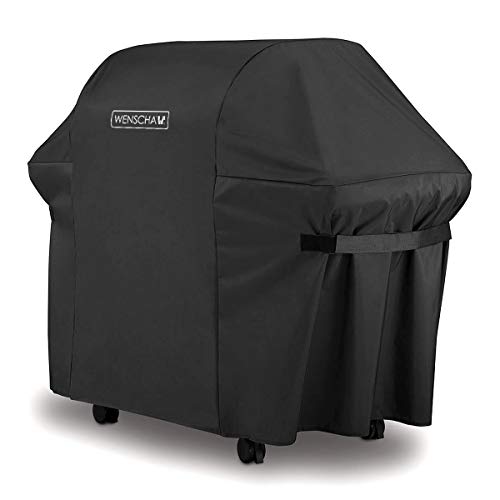 Wenscha Grill Abdeckhaube, BBQ Grillabdeckung Wasserdicht 420D Oxford 147 * 61 * 122cm Grillabdeckung Gasgrill Schutzhülle Abdeckplane Haube Outdoor für Weber, Landmann, Outdoorchef-Beschichtung von Wenscha