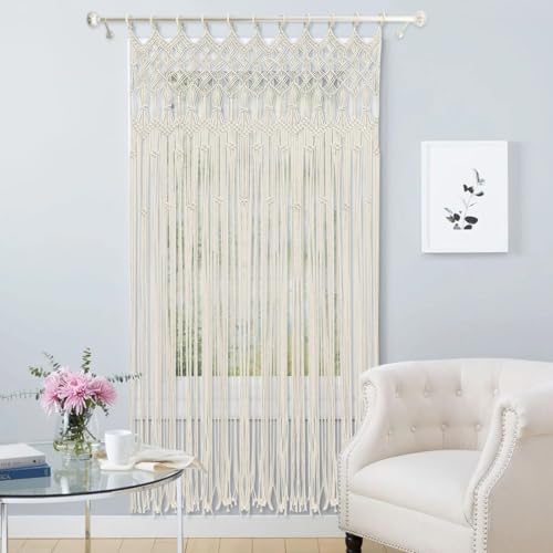 Wensiy Fadenvorhang, 120x195cm Boho Wandbehang Türvorhang Tür Fenster Vorhang Tapisserie Wandteppich Vorhang Fenster Kleiderschrank Türöffnung Vorhang Boho Wanddekor Wensiy Fadenvorhang, 120x195cm Boho Wandbehang Türvorhang Tür Fenster Vorhang Tapisserie Wandteppich Vorhang Fenster Kleiderschrank Türöffnung Vorhang Boho Wanddekor von Wensiy