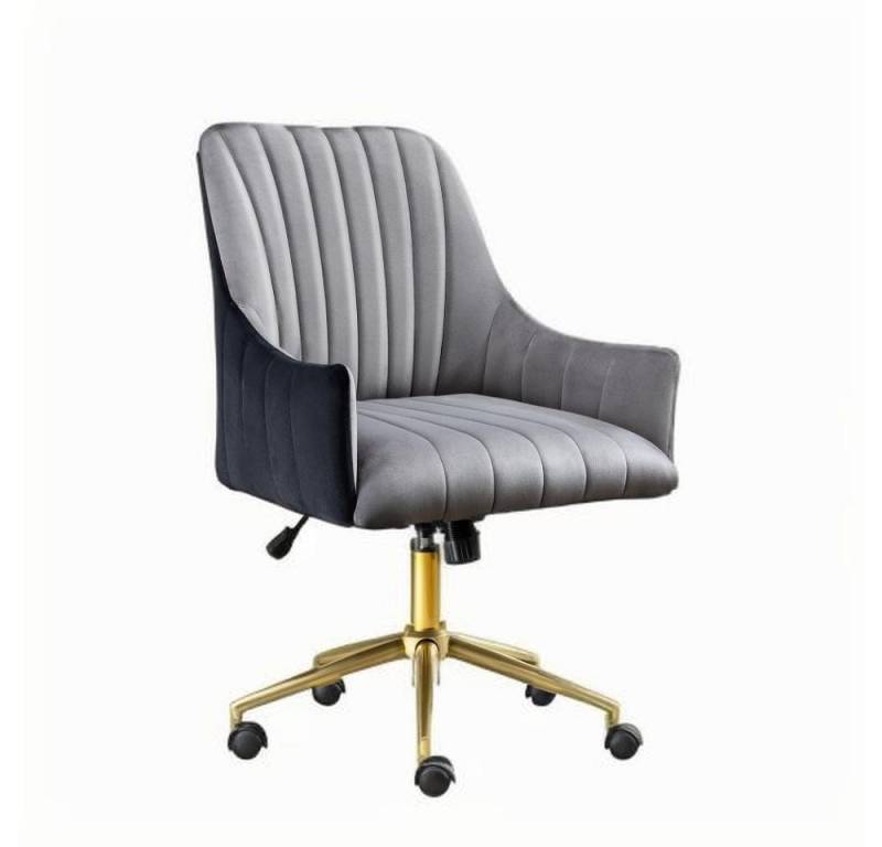 Wenta Drehstuhl Schreibtischstuhl höhenverstellbar, ergonomischer Bürostuhl, Drehstuhl Samt mit Armlehne von Wenta