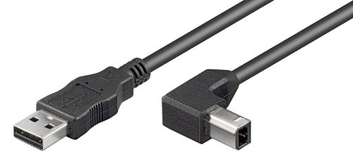 10er Set USB Kabel (A-Stecker auf B-Winkelstecker) 1m von Wentronic