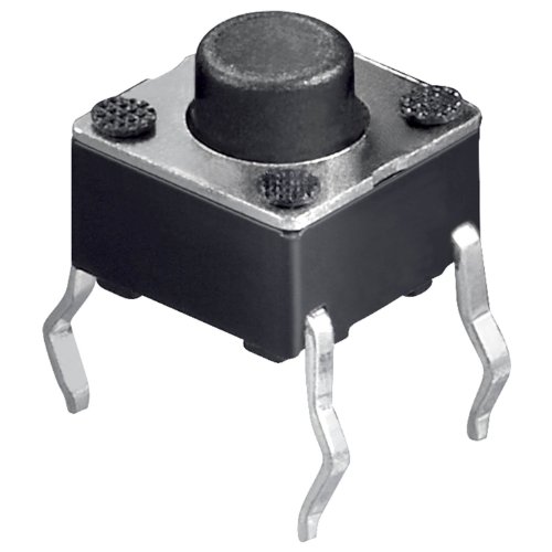 20 Stück Mini-Impulstaster, Abmessungen: 6x6mm, Knopflänge 1,5mm von Wentronic