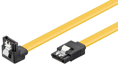 3er Set HDD S-ATA Kabel 1,5GBs/3GBs/6GBs (S-ATA L-Type auf L-Type 90) 0,5m gelb von Wentronic