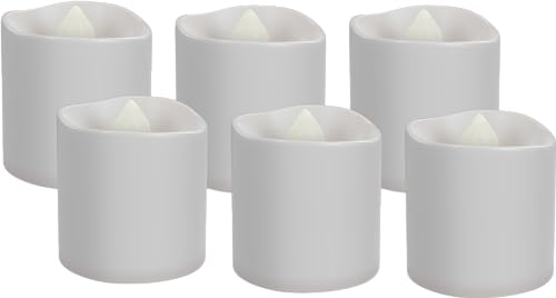 goobay 64603 6er Set LED Teelichter/Akku Kerzen mit Timer/Aufladbare USB Teelichter/Kunststoffteelichter mit Akku / 6 kleine LED Kerzen wiederaufladbar, Weiß goobay 64603 6er Set LED Teelichter/Akku Kerzen mit Timer/Aufladbare USB Teelichter/Kunststoffteelichter mit Akku / 6 kleine LED Kerzen wiederaufladbar, Weiß von goobay