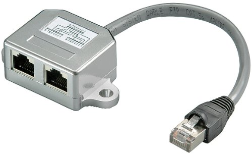 Wentronic Kabel-Splitter für strukturierte Verkabelung; CAT T-Adapter 1x 10/100 BaseT 1x ISDN von Wentronic