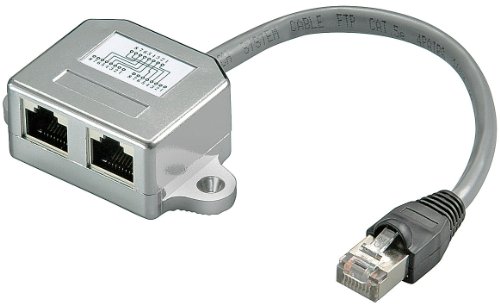 Wentronic Kabel-Splitter für strukturierte Verkabelung; CAT T-Adapter 2X ISDN von Wentronic