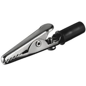 Wentronic Krokodilklemme mit Schraube schwarz; KK 02 B von Wentronic