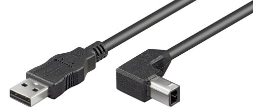 USB 2.0 Kabel A Stecker auf B Winkelstecker 2.0m (5 x USB-Kabel) von Wentronic