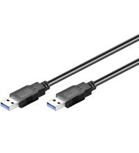 USB 3.0 AA 050 SCHWARZ 0.5m; USB 3.0 Kabel;""A"" Stecker >""A"" Stecker von Wentronic
