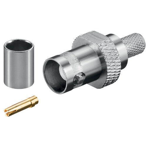 Wentronic BNC-Crimpkupplung mit Gold Pin; UG 89/U C 59 von Wentronic