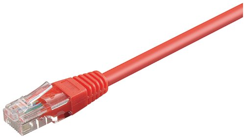 Wentronic CAT 6 Netzwerkkabel, U/UTP; CAT 6-0200 U/UTP ROT 2m von Wentronic