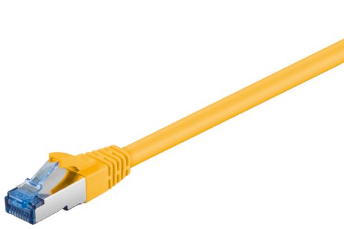 Wentronic CAT 6a Netzwerkkabel S/FTP; CAT 6a-0050 S/FTP PIMF GELB 0.5m von Wentronic
