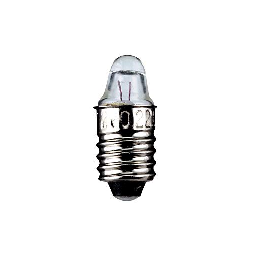 Goobay 9334 Taschenlampen-Spitzlinse, 1, 55 W, Sockel E10, 3, 7 V (DC), 300 mA von goobay