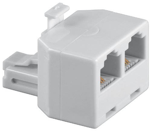 Wentronic T-Adapter ; TEL ADAP RJ11/6P4C 1xM 2xF WHITE von Wentronic