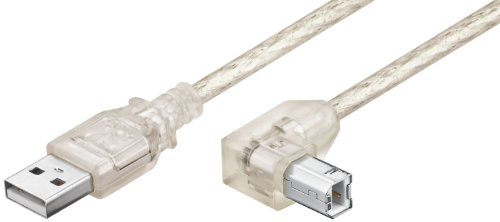Wentronic USB 2.0 Hi-Speed Kabel; USB AB 050 90° HiSpeed 2.0 Trans 0.5m von Wentronic