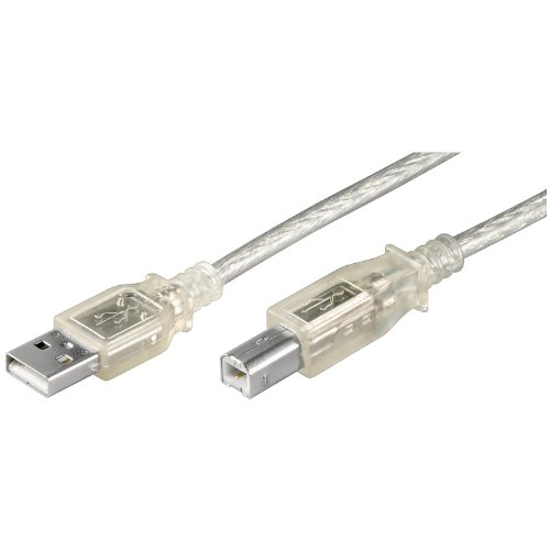 Wentronic USB 2.0 Hi-Speed Kabel; USB AB 100 HiSpeed 2.0 Trans 1m von Wentronic