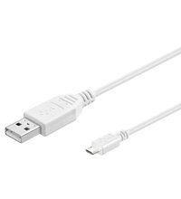 Wentronic USB 2.0 Hi-Speed Kabel USB A St an Micro B St weiß 1,80m von Wentronic