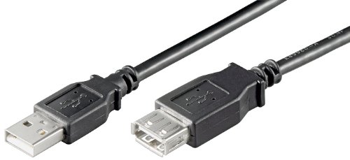 Wentronic USB 2.0 Hi-Speed Verlängerungskabel; USB Verl AA 500 HiSpeed 2.0 SCHWARZ 5m von Wentronic