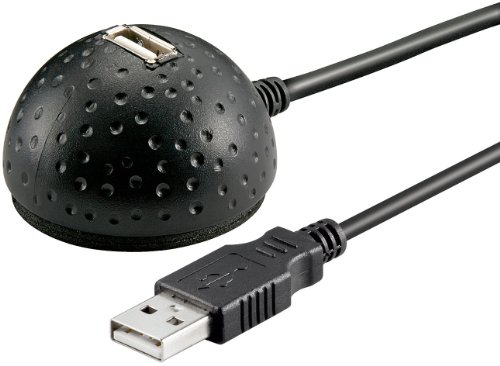 Wentronic USB 2.0 Hi-Speed Verlängerungskabel 1,5m mit Standfuss von Wentronic