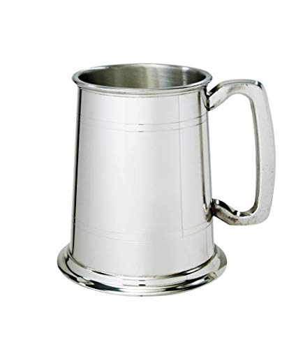 Wentworth Pewter - 1 Pint Bierkrug aus Zinn, mit Gravur, personalisierbar von Wentworth Pewter