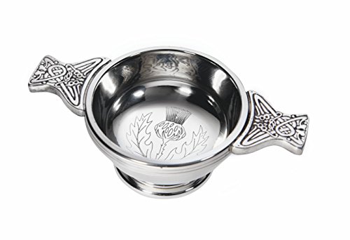 Wentworth Pewter - Kleine Distel, Zinn, Quaich, Whisky, Probierschale, liebevolle Tasse, brennt die Nacht von Wentworth Pewter