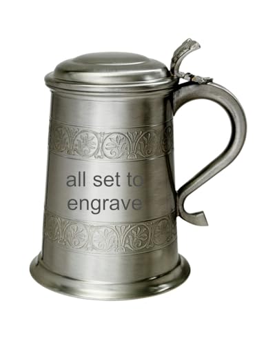 Wentworth Pewter - Mittelalterlicher Bierkrug aus Zinn, antikes Finish, 350 ml von Wentworth Pewter