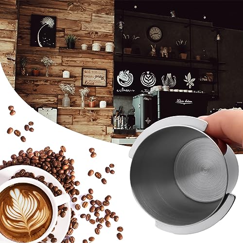 Kaffeedosierbecher 58mm Edelstahl Kaffee Siebträger Dosierbecher Kaffee Dosierbecher Pulverzuführungsteil für Espressomaschine Griff Kaffeefilter Kaffeemaschinenteil, Barista Zubehör von Wenxiaw