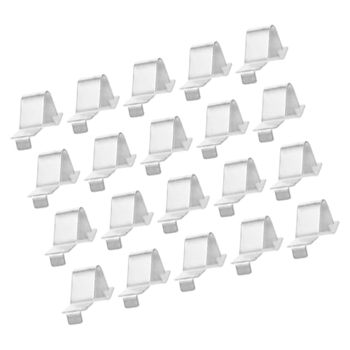 20 Stück Schrankregal-Clips, Edelstahl, Metall, Regal-Clips, für Heimwerker, Küchenschränke, Bücherregal, Holz, Metallregale 20 Stück Schrankregal-Clips, Edelstahl, Metall, Regal-Clips, für Heimwerker, Küchenschränke, Bücherregal, Holz, Metallregale von Wenxishangmao
