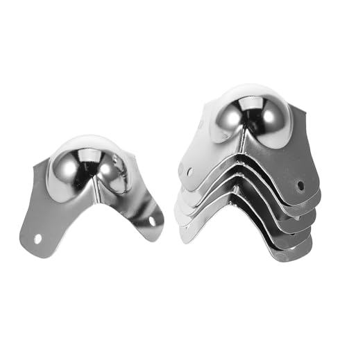 Eckenschutz, Metallkugel-Eckenschutz, Kantenschutz, für Tische, Schränke, Möbel, Sicherheit, Silber, 6 Stück Eckenschutz, Metallkugel-Eckenschutz, Kantenschutz, für Tische, Schränke, Möbel, Sicherheit, Silber, 6 Stück von Wenxishangmao
