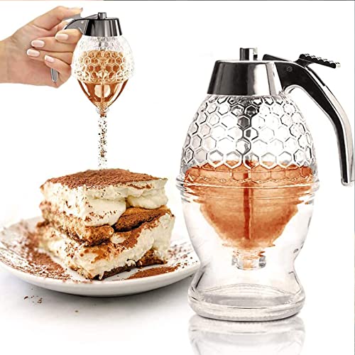 Honigspender, Sirup Spender, Ölspender Quetschflasche, 1 Stück Tragbar Acryl Honig Jar Container Honig,Mehrzweck Küchengewürzflasche Staubdichte Essigölflasche Zum Kochen Honigspender, Sirup Spender, Ölspender Quetschflasche, 1 Stück Tragbar Acryl Honig Jar Container Honig,Mehrzweck Küchengewürzflasche Staubdichte Essigölflasche Zum Kochen von Wenyue