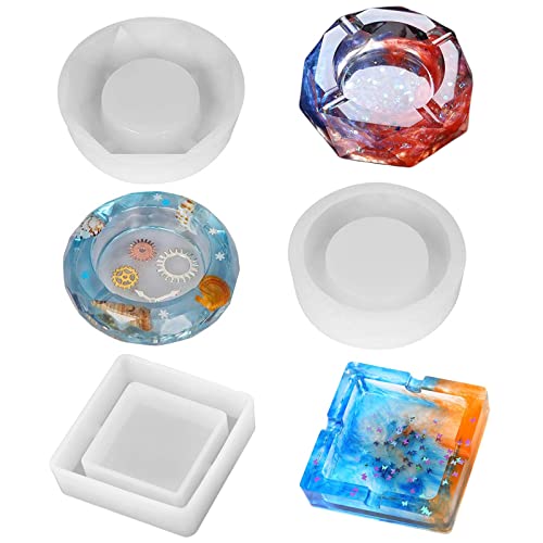 Wenyue Epoxidharz Formen Aschenbecher, Aschenbecher Silikonform, 3 Stück Silikonformen Epoxidharz Aschenbecher,Epoxidharz Formen, Aschenbecher Harzform, Aschenbecher Form für Harz Wenyue Epoxidharz Formen Aschenbecher, Aschenbecher Silikonform, 3 Stück Silikonformen Epoxidharz Aschenbecher,Epoxidharz Formen, Aschenbecher Harzform, Aschenbecher Form für Harz von Wenyue