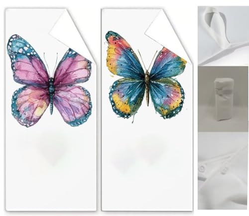 Mikrofaser Strandtuch 100x200 Schmetterling Strandtuch XXL Tier Handtücher, Schnell Trocknendes Weiches, Leichtes Pflegeleicht, Sandfreies Microfaser Handtücher für Reise Urlaub Camping & Strand Wq-92 von Weoqion