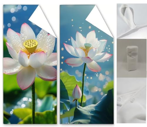 Mikrofaser Strandtuch 100x200cm Lotus Strandtuch XXL Fantasie Handtücher, Schnell Trocknendes, Weiches, Leichtes Pflegeleicht, Sandfreies Microfaser Handtücher für Reise Urlaub Camping & Strand Wq-256 von Weoqion
