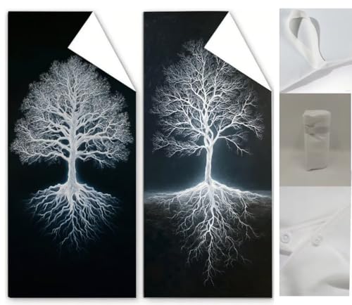 Strandtuch Schwarz Mikrofaser Handtuch Baum Badetuch Groß 100x220cm Saunahandtuch 2 Stück Stranddecke Sandfrei Super Saugfähig Sporthandtuch Schwimmhandtücher Männer Frauen Strand Reise Urlaub Wq-249 von Weoqion