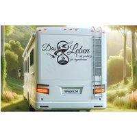 Das Leben.... | Wohnmobile Wohnwagen Aufkleber Camping Urlaub Auto & Mehr - Selbstklebend von Wepix24