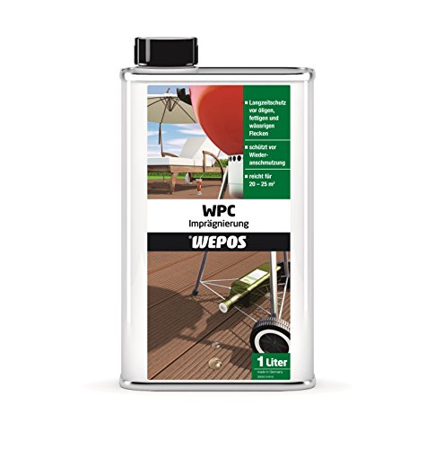 Wepos 2000304303 WPC Imprägnierung,1000 ml, transparent von Wepos