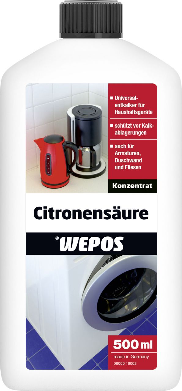 Wepos Citronensäure 500 ml von Wepos