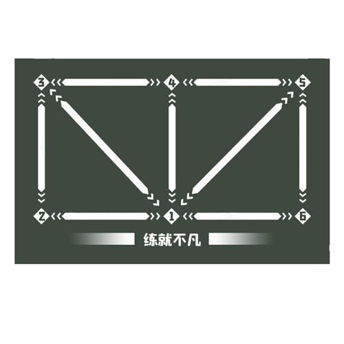 Fußball-Fußschritt-Trainingsmatte, rutschfeste Fußball-Trainingsmatte, geräuschlose Fußball-Sportmatte, Ballmeisterungstrainer für Fußballübungen und Beweglichkeitsübungen Fußball-Fußschritt-Trainingsmatte, rutschfeste Fußball-Trainingsmatte, geräuschlose Fußball-Sportmatte, Ballmeisterungstrainer für Fußballübungen und Beweglichkeitsübungen von Weppduk