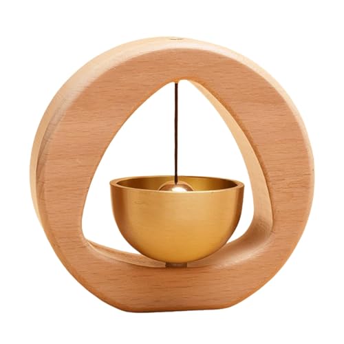 Magnetische Shopkeepers Klingel – leichte Holz-Türklingel aus Messing | laute Holztürklingel | Holztür-offenes Glockenspiel für Kühlschrank – Restaurant von Weppduk