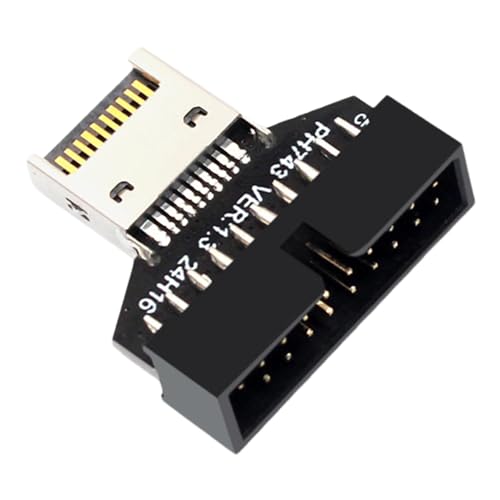 PC-Frontplatten-Header-Adapter – praktischer 19-poliger Motherboard-Header-Anschluss USB 3.2 | Typ-E-Game-Computer-Motherboard-Erweiterung zur Verlängerung der Lebensdauer PC-Frontplatten-Header-Adapter – praktischer 19-poliger Motherboard-Header-Anschluss USB 3.2 | Typ-E-Game-Computer-Motherboard-Erweiterung zur Verlängerung der Lebensdauer von Weppduk