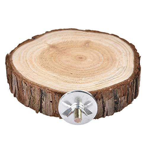 Runde Vogelsitzstangen – rundes Chinchilla-Spielzeug aus Holz | rundes Chinchilla-Spielzeug aus Holz | Vogelkäfig Sitzstangen Pfote | Käfig Vögel beißen stehend Käfig Zubehör für von Weppduk