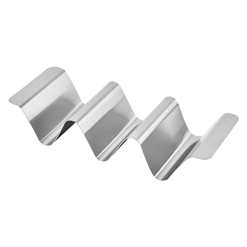 Taco-Tellerschalen – Metall-Taco-Halter, tragbarer Taco-Tablett-Halter, Taco-Tabletts zum Backen, hält 2 oder 3 Tacos, spülmaschinen- und mikrowellengeeignet von Weppduk
