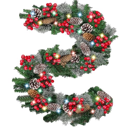 Weihnachtsgirlande für den Außenbereich, realistische Weihnachtsdekoration, Rattan, künstliche Weihnachtsgirlande, vielseitige Weihnachtsdekorationen, Girlande, Weihnachtsdekoration Weihnachtsgirlande für den Außenbereich, realistische Weihnachtsdekoration, Rattan, künstliche Weihnachtsgirlande, vielseitige Weihnachtsdekorationen, Girlande, Weihnachtsdekoration von Weppduk